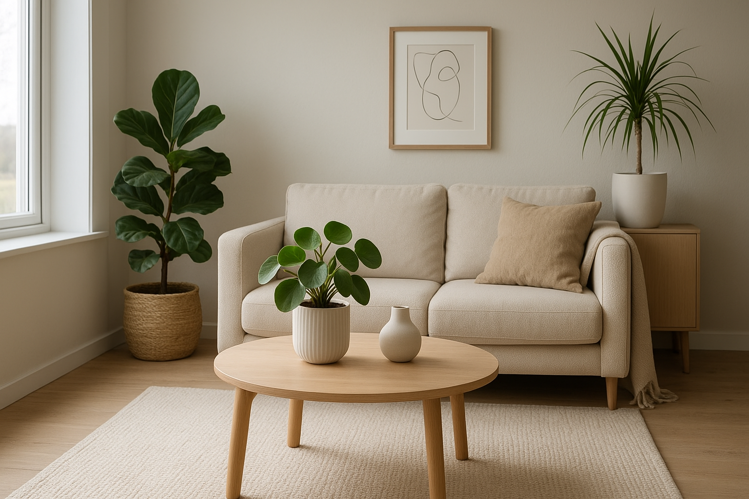 Foto bij Scandinavisch wonen met groen: licht, eenvoud en balans